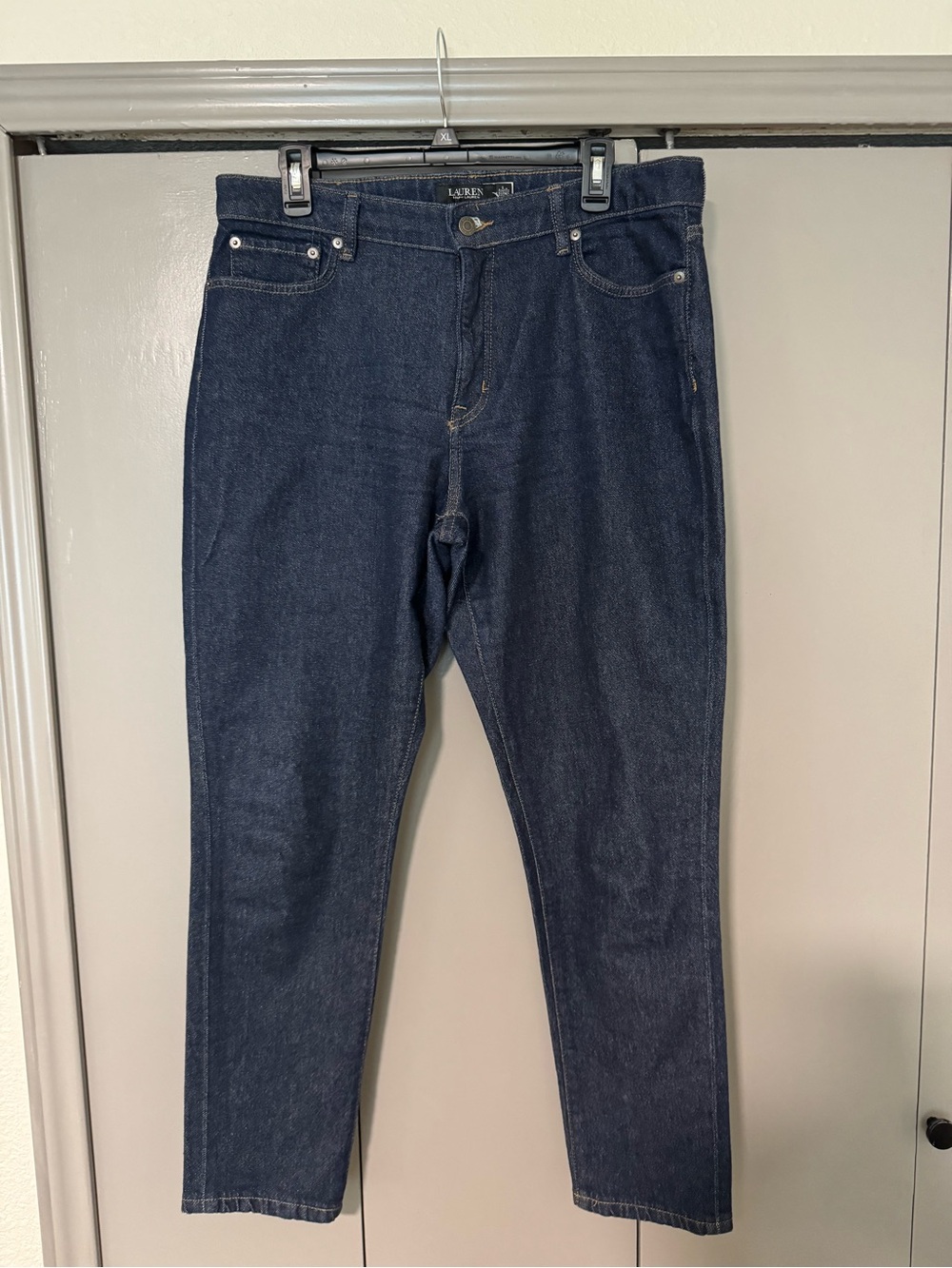 Lauren Ralph Lauren Slim Straight Dark Blue Jeans